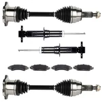 8PCS Front Cv Axle & Brake Pads Struts For Chevrolet Silverado 1500 2008-2013. Fixed Price $224.98.