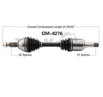 Surtrack GM-8276 Cv Axle Shaft. Fixed Price $106.63.