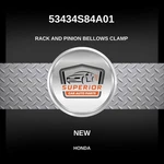 Genuine 2024-2025 Honda Hr-v Rack And Pinion Bellows Clamp 53434S84A01. Fixed Price $39.00.