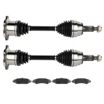 Front Cv Axle + Brake Ceramic Pads For Chevrolet Silverado 1500 4.3L 2008-2015. Fixed Price $165.09.