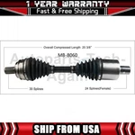 Trakmotive Front Left Cv Axle Shaft Fits 2013-2015 Mercedes-benz GLK250. Fixed Price $171.88.