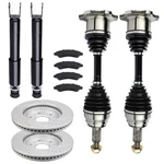 New Front Cv Axle+ Struts+brake Pads & Rotors For 2005-2006 Silverado 1500 4.8L. Fixed Price $343.99.