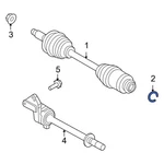 Ford Fusion 06-12 6E5Z4B422B Front Left Drive Axle Shaft Lock C-clip. Fixed Price $25.15.