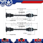 2 Rear Trakmotive Cv Axle Joint Shaft For Chrysler Town & Country 1995 1994. Fixed Price $236.31.