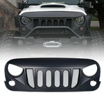 Front Matte Black Grille Grid W/ Mesh For Jeep Wrangler Jk 2007-2018. Fixed Price $115.99.