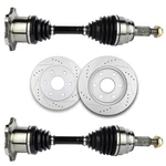 2PCS Front Brake Discs Rotors + Cv Axle For Gmc Sierra 1500 Classic 2007. Fixed Price $214.18.