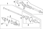 Genuine Acura Axle Assembly 44305-TK4-A00. Fixed Price $473.76.