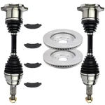 2 Front Cv Axle + Brake Pads & Rotors For Chevrolet Silverado 1500 5.3L. Fixed Price $286.89.