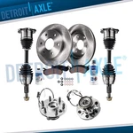 4WD Front Disc Rotors Brake Pad Wheel Hub Cv Axle For Escalade K1500 K2500 Tahoe. Fixed Price $399.48.
