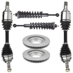 Front Cv Axle+brake Rotors+complete Struts For 2005-2014 Toyota Tacoma 2.7L 4.0L. Fixed Price $384.59.