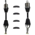 For Chevrolet Impala 3.5L 2006-2009 4 Brake Ceramic PADS+2 Front Cv Axle Shaft. Fixed Price $150.19.