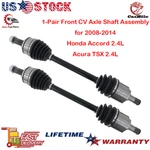 Carbole Front Cv Axle Shaft Assembly Set For (2009-2013) Acura Tsx L4 2.4L Dohc. Fixed Price $105.95.