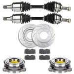 For Toyota Fj Cruiser 07-2013 Front Cv Axle+brake Pads&rotors+wheel Bearing Hub. Fixed Price $272.89.