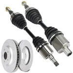 Cv Axles & Brake Discs Rotors For Chevrolet Impala 3.5L 3.9L 2006-2009. Fixed Price $181.19.