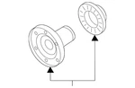 Genuine Audi Companion Flange 0D3-598-070. Fixed Price $160.46.