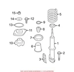 Genuine Oem Rear Left Suspension Shock Absorber 33529807017 For Mini Cooper 2011. Fixed Price $88.16.