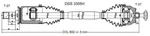 Cv Axle Shaft-high Quality Oe Style Dss 3355H. Fixed Price $192.87.