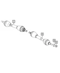 Genuine Mopar Axle Half Shaft Left 68613021AA. Fixed Price $236.48.