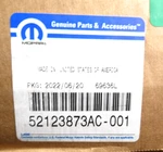 Genuine Oem Mopar Jeep 52123873AC Passenger Rh Axle Half Shaft. Fixed Price $504.70.