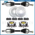 Front Cv Axle+brake Pads&rotors+wheel Bearing Hub For Toyota 4RUNNER 4.0L 10-16. Fixed Price $307.31.