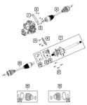 Genuine Mopar Axle Half Shaft Left 68545641AA. Fixed Price $412.70.