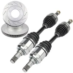 For Toyota Fj Cruiser 4.0L 2007-2014 Front 2PC Cv Axle + Brake Discs Rotors. Fixed Price $236.19.