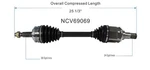 Axle Assembly-new Front Left Gsp NCV69069. Fixed Price $75.99.