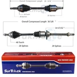 For Pontiac Vibe Gt Toyota Matrix 03-06 Fwd 2 Front Axle Shafts Surtrack Set. Fixed Price $171.97.