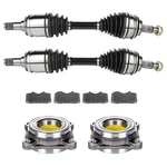 Front Cv Axle+brake Pads+wheel Hub Bearing For Lexus GX460 2010-13 GX470 2003-09. Fixed Price $227.10.