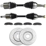 Cv Axle + Brake Pads & Rotors For Chevrolet Impala Pontiac Grand Prix Front. Fixed Price $225.33.