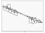 Genuine Honda Drive Shaft Assembly 44305-TZ5-A11. Fixed Price $301.18.