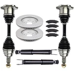 Front Cv Axle+ Struts+brake Pads & Rotors For Gmc Sierra 1500 4.3L 2005-2006. Fixed Price $328.19.