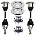 Front Cv Axle+brake Rotors+wheel Hub Bearing Fits Avalanche 1500 5.3L 2002-2006. Fixed Price $319.89.