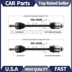 Rear Left Right Cv Joint Axle Shaft 2X Trakmotive For Honda Ridgeline 2006-2014. Fixed Price $320.19.