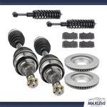 Front Cv Axle+complete Struts+brake Pads&rotors For Toyota Tacoma 2.7L 2005-2010. Fixed Price $382.39.