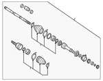 Genuine Nissan Axle Assembly 39101-9PM0E. Fixed Price $452.47.
