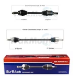 Surtrack Pair Set Of Front Cv Axle Shafts For Mitsubishi Lancer 2008-2017. Fixed Price $210.95.