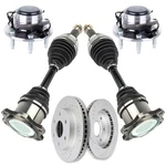 New Front Cv Axle+brake Rotors+wheel Hub Bearing For 02-06 Avalanche 1500 5.3L. Fixed Price $337.99.