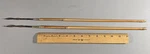 Pair Of Vinage South American Iron Barbed, Reed Shaft Arrows. Fixed Price $35.00.