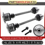 2PCS Front Left & Right Cv Axle Assembly For Audi A4 Quattro Volkswagen Passat. Fixed Price $195.99.