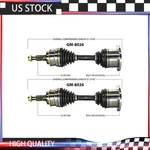For Hummer H2 2003-2009 Trakmotive Front Driver & Passeneger Cv Joint Axle New. Fixed Price $294.54.