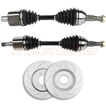 Front Cv Axles + Brake Discs Rotors For Chevrolet Monte Carlo 3.5L 2006-2007. Fixed Price $173.83.