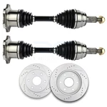 Brake Discs Rotors+cv Axles For 2000-2006 Chevy Suburban 1500 Tahoe Gmc Yukon V8. Fixed Price $229.99.