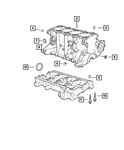Genuine Mopar Core Plug Cylinder Block 6034804AB. Fixed Price $5.02.