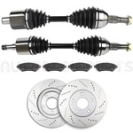 Front Cv Axles + Brake Pads & Rotors For Chevrolet Impala 3.8L 2000-2005. Fixed Price $221.18.