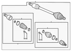 Genuine Audi Axle Assembly 5Q0-407-272-FN. Fixed Price $500.29.