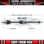Trakmotive Front Right Cv Axle Shaft Fits 2011-2017 Mini Cooper Countryman. Fixed Price $187.96.
