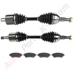 Cv Axle & 4 Brake Ceramic Pads For Chevrolet Impala Buick Century 2000-2005. Fixed Price $128.55.