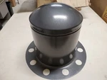 Wheel Center Caps United Pacific - Powder Coated Silver / Gray 4 Pcs. Fixed Price $30.00.