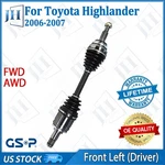 Oe Front Left Driver Cv Axle Shaft For 2006-07 Toyota Highlander V6 3.3L Fwd Awd. Fixed Price $130.04.